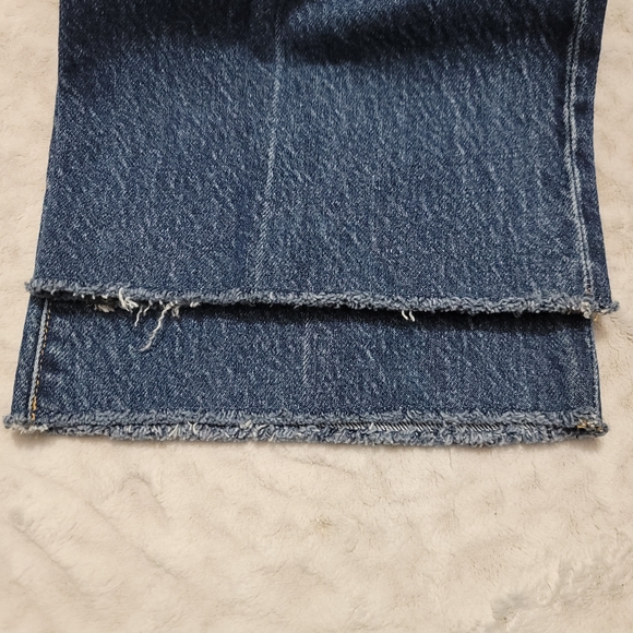 J. Crew Women's Full Length Demi-Boot Raw Hem Size 29 Kamari Wash Jeans - Picture 7 of 15